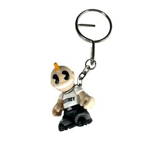 Kidrobot Supermini Keychain Series 3 2007 "Rotten" Punk Rocker Bag Charm + Box